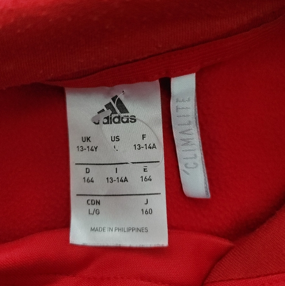 ❌️SOLD 🟢2/$25 ADIDAS HOODIE Youth L (Womens S) - Picture 3 of 3